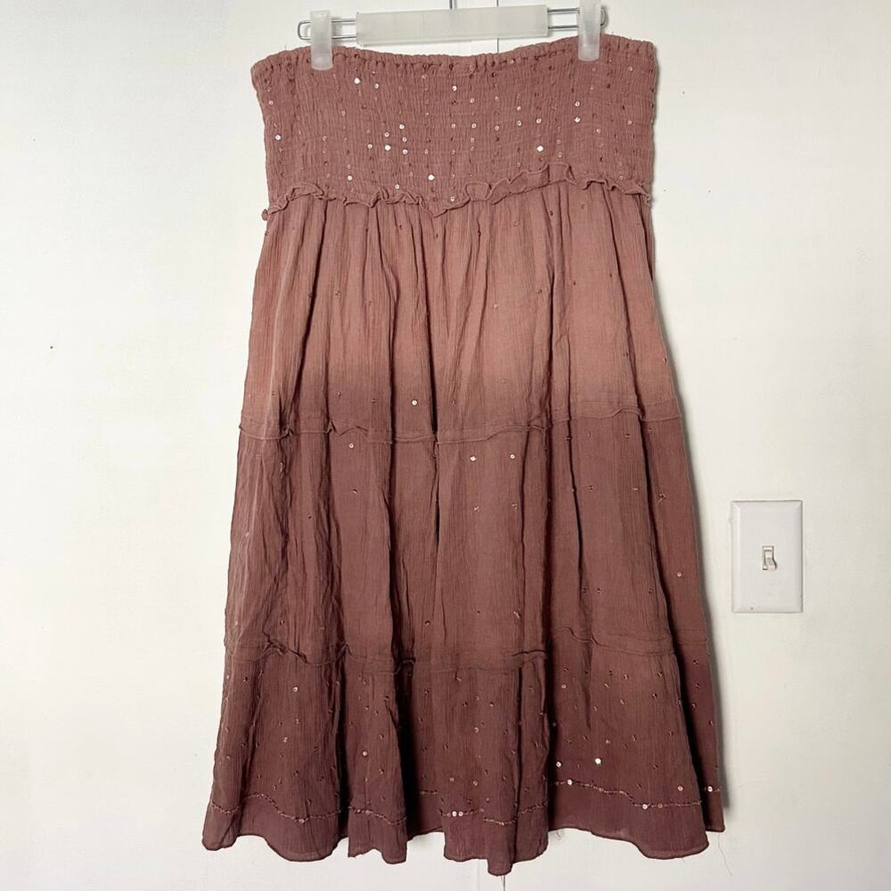 Sequin Midi Skirt